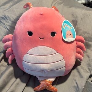 Squishmallows Pink Lobster Plush
